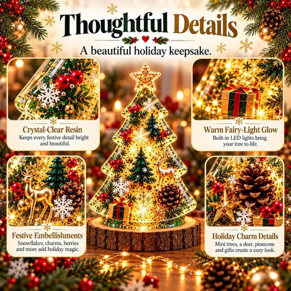 🎄 ChristmasGlow Creations™ – DIY Resin Christmas Night Light Kit | 6 Festive Designs & Holiday Craft Gift ✨