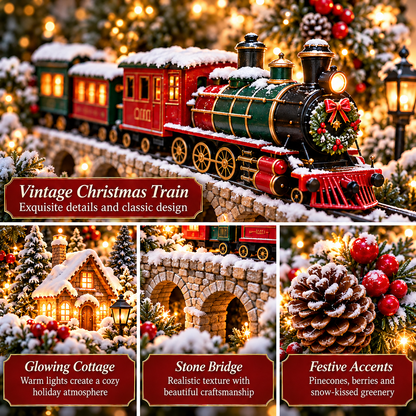 🚂🎄 Christmas Homebound Express™ – Lighted Christmas Train Wreath | Every Christmas Journey Leads Home ❤️
