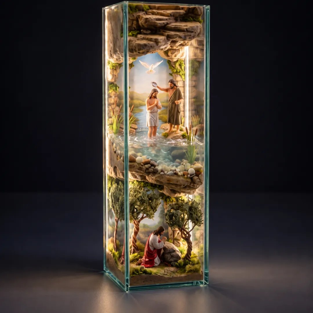 Story of Jesus Christian cross display
