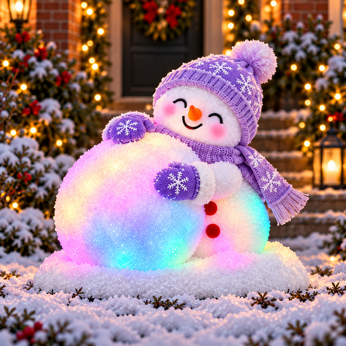 ☃️ Adorable Light-Up Snowmen | 4 Cute Christmas Garden Style
