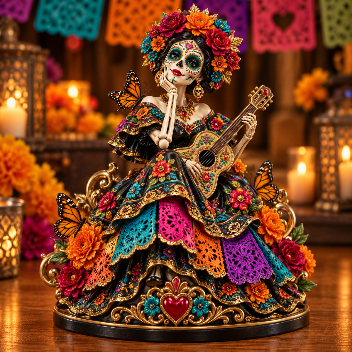 💀 LIMITED-TIME 50% OFF | 💞 Day of the Dead Catrina Figurines – Festive Couple Collectible Decor