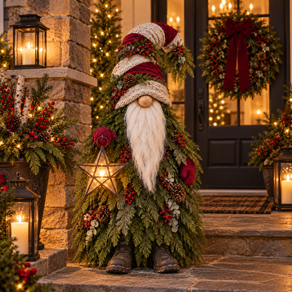 🔥 LAST DAY 30% OFF 🔥Evergreen Star Gnome™ Lighted Christmas Woodland Decor
