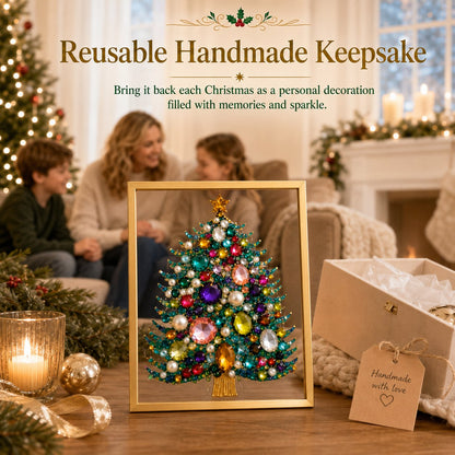 🎄 Beginner-Friendly Jeweled Christmas Tree DIY Kit | Easy to Make, Beautiful to Display 💎✨