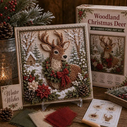 🧵Premium 3D Christmas Fabric Poke Art Kit