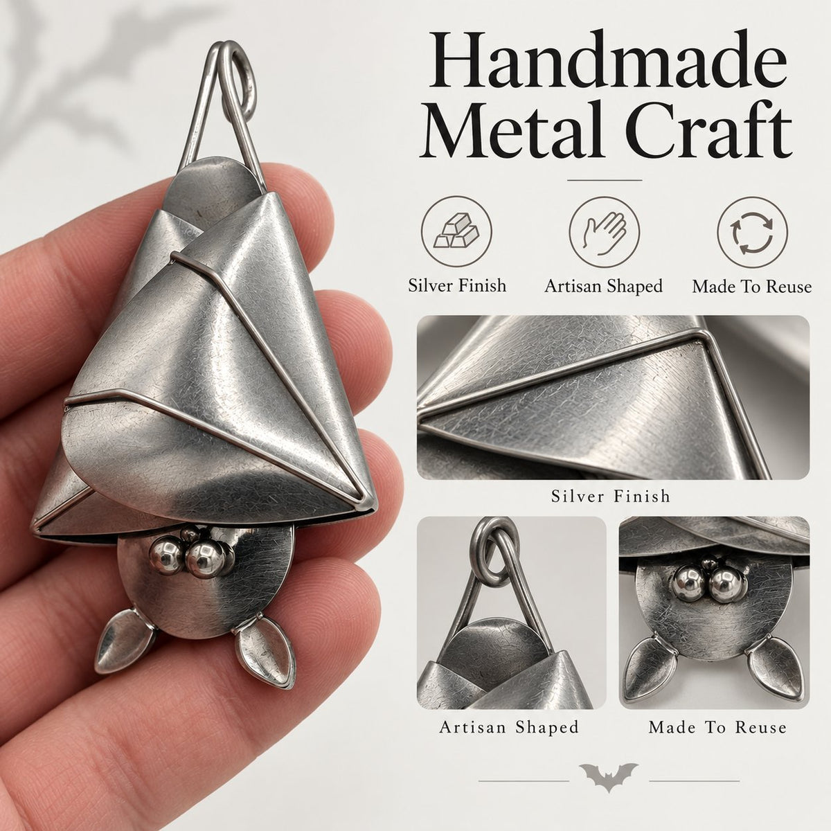 🔥Last Day 49% OFF - 🦇Handcrafted Shy Hanging Bat – Your New Little Houseguest