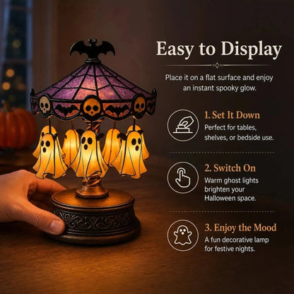 🔥 Hot Sale 50% OFF 🎠 Ghost Carousel Motion Night Light – Cozy Halloween Glow🎃