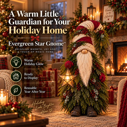 🔥 LAST DAY 30% OFF 🔥Evergreen Star Gnome™ Lighted Christmas Woodland Decor