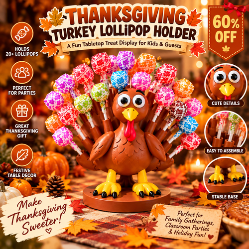 🍬Last Day 60% OFF - Thanksgiving Turkey Lollipop Holder