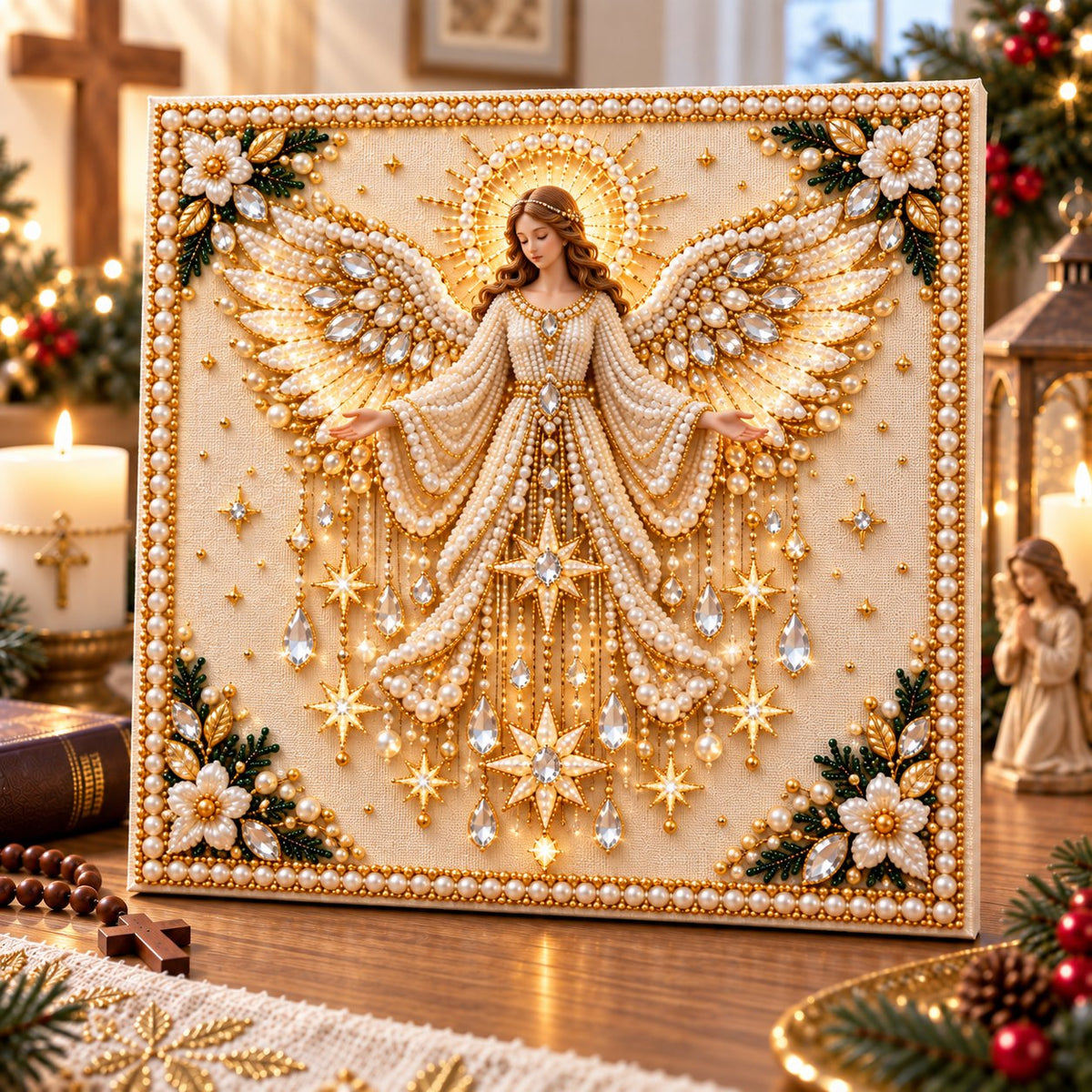 🙏✝️DIY Christian Pearl Artwork Kit✈️ Buy 3+ Get Free Shipping