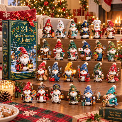 🎄 Limited-Time Christmas Sale | 2026 Gnome Snowman Advent Calendar – 24 Career-Themed Surprises for a Merry Countdown 🎁