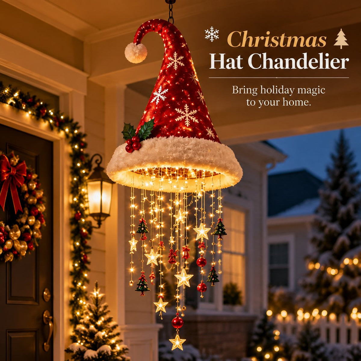 🔥 Last Day 50% OFF 🔥-🎄 Christmas Hat Hanging Light