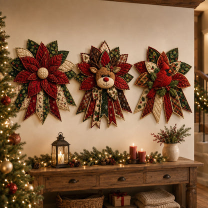 🔥🎄 Christmas Special – 50% OFF 🎁 Festive Quilted Christmas Door Hanging DIY Sewing Kit