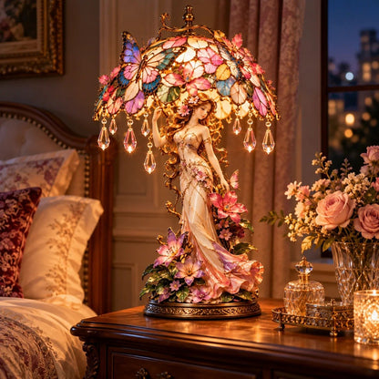 🦋 Nur für kurze Zeit im Angebot | Enchanted Butterfly Garden Lady – Blumenlampe mit zauberhaftem Leuchten für Ihr Zuhause ✨