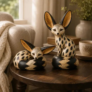 🔥Vintage Fennec Fox Sculpture