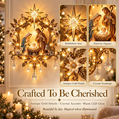⭐✨ Last Day 50% OFF 🔥 Bethlehem Nativity Glow Lighted Wall Decor