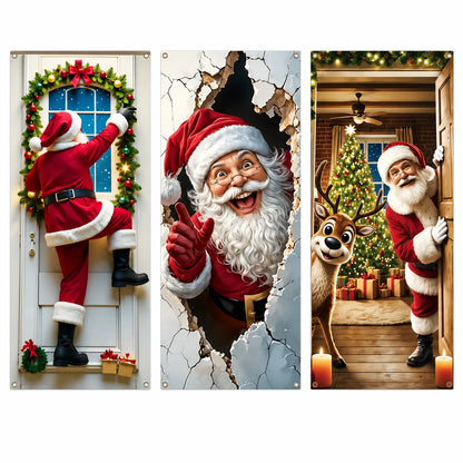 🔥Last Day Promotion 60% OFF💥2026 Christmas Front Door Decoration Cover