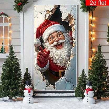 🔥Last Day Promotion 60% OFF💥2026 Christmas Front Door Decoration Cover