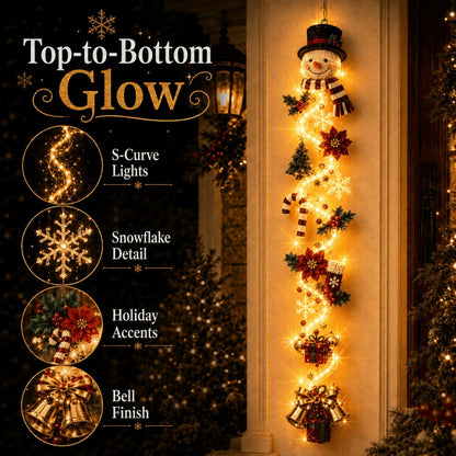 🎄 Christmas Magic Glowing Door Hanger – Light Up Your Door for the Holidays