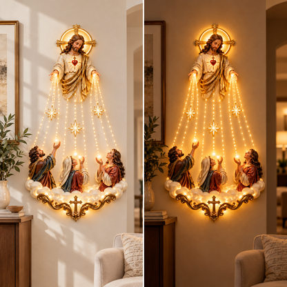 ✝️✨Light of Hope™ Sacred Heart Jesus Wall Light