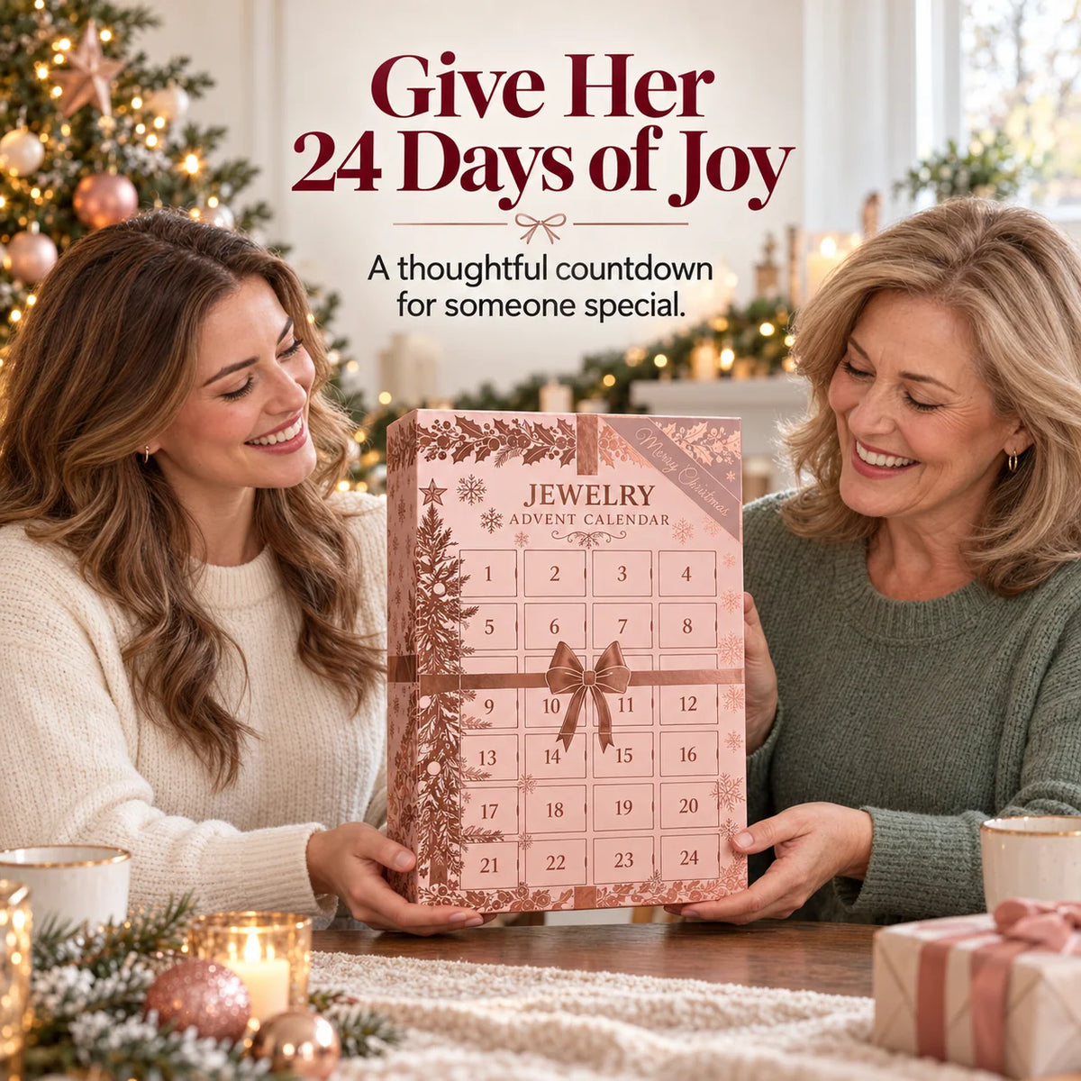 🎄 24-Day Christmas Jewelry Advent Calendar – A New Surprise Every Day