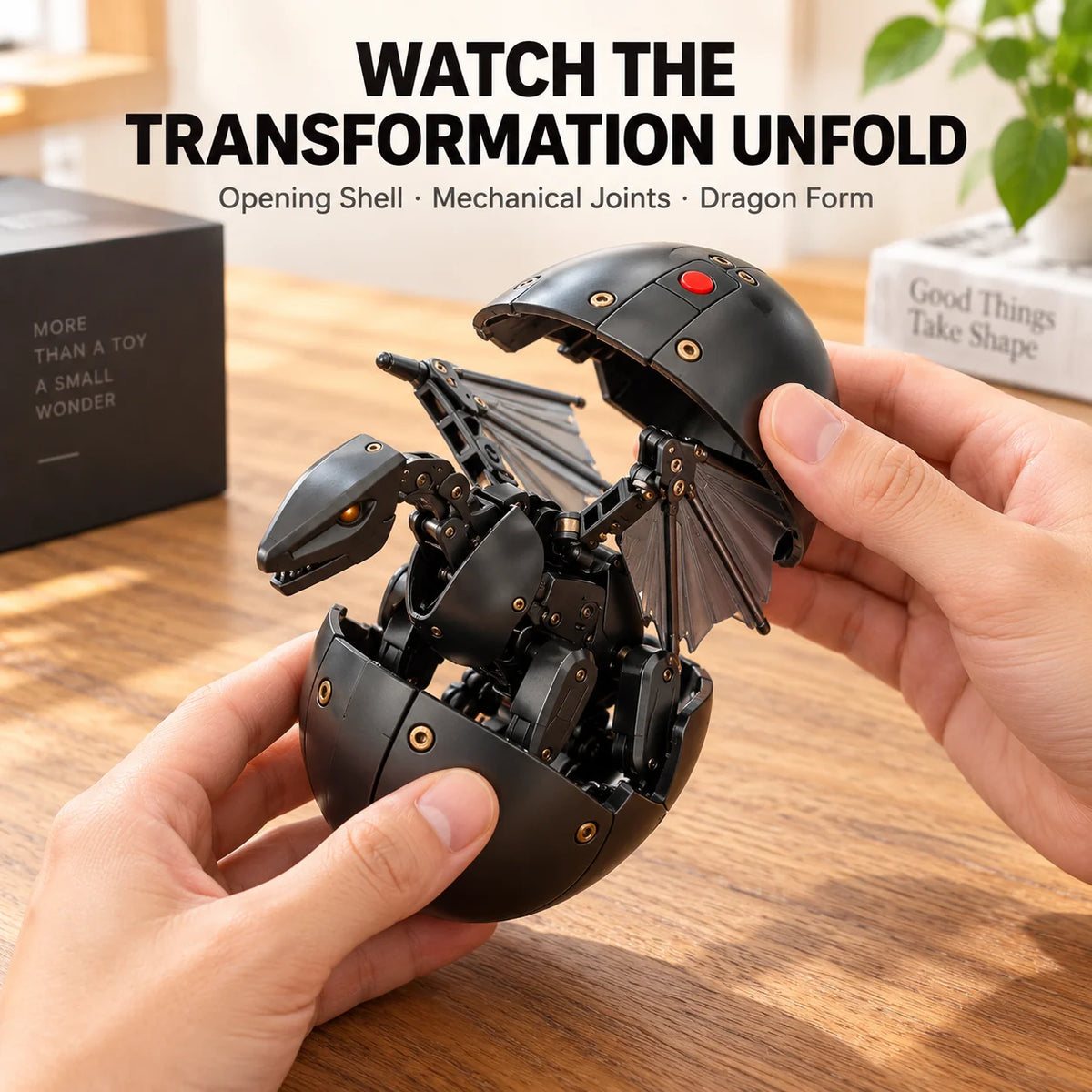 🥚🐉 DragonMorph – Egg to Dragon Transforming Mechanical Toy🐉
