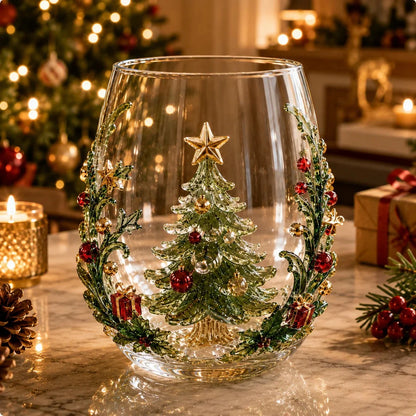 🎄✨ Magical Christmas Glass Cups – Festive Designs & Perfect Holiday Gifts 🎁