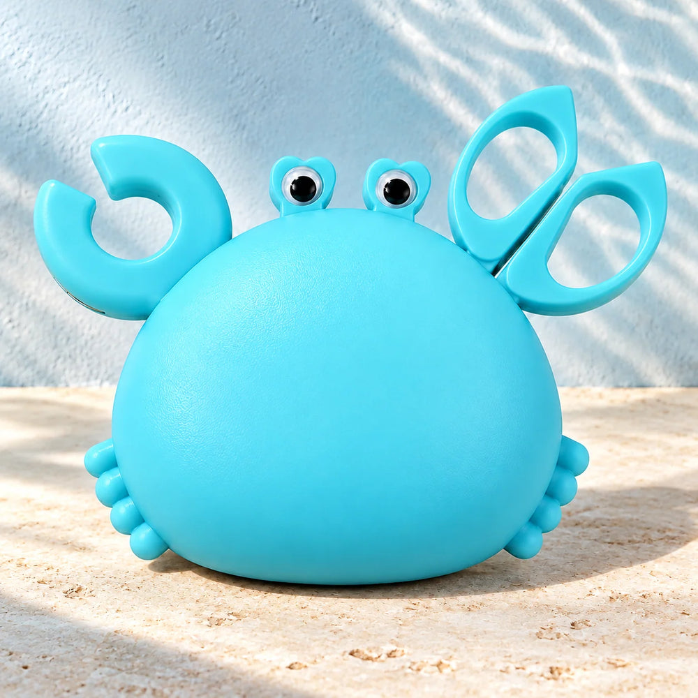Handy Crab cute blue 3-in-1 kitchen tool holder with scissors and opener
