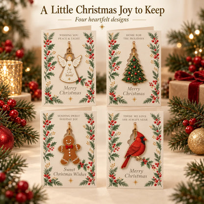 ✨ Keepsake Enamel Ornament Greeting Card | 2-in-1 Holiday Gift & Card 🎄