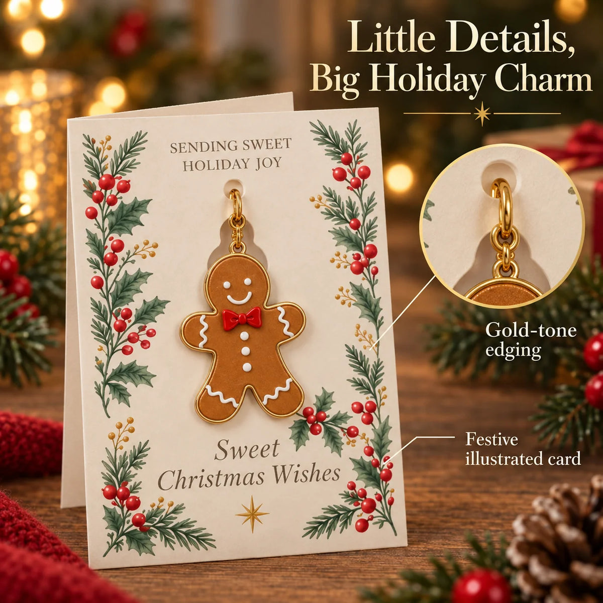 ✨ Keepsake Enamel Ornament Greeting Card | 2-in-1 Holiday Gift & Card 🎄