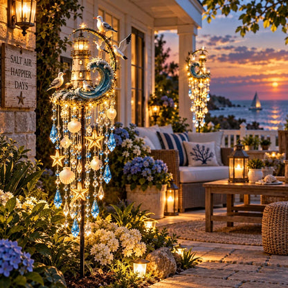 ✨🌊 Lighthouse Tide Glow – Solar Coastal Garden Light