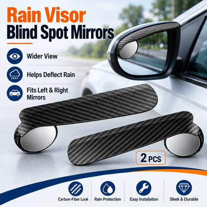 2-Pack Blind Spot Mirrors – 360° Adjustable Wide-Angle Rearview Safety Mirrors