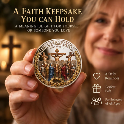 Two Sides, One Promise – Crucifixion & Resurrection Commemorative Badge