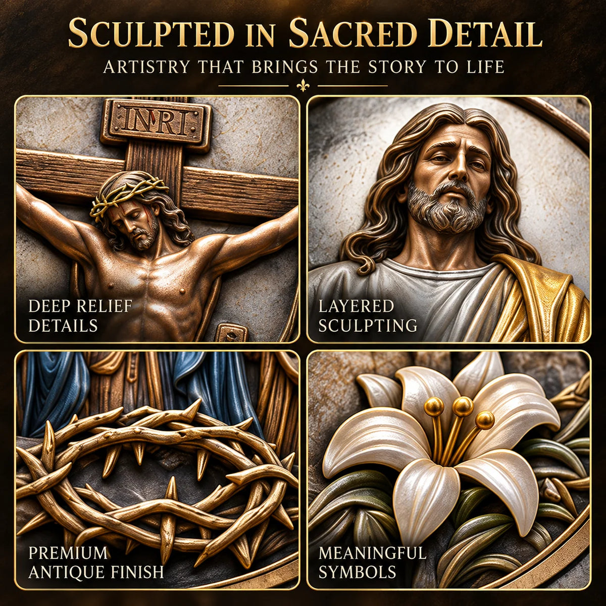 Two Sides, One Promise – Crucifixion & Resurrection Commemorative Badge