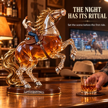 Untamed Spirit Rearing Horse Whiskey Decanter – Western Limited Collector’s Edition