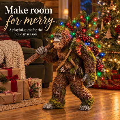 🎄 Woodland Sasquatch – Lighted Christmas Porch Decor