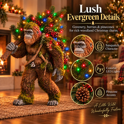 🎄 Woodland Sasquatch – Lighted Christmas Porch Decor