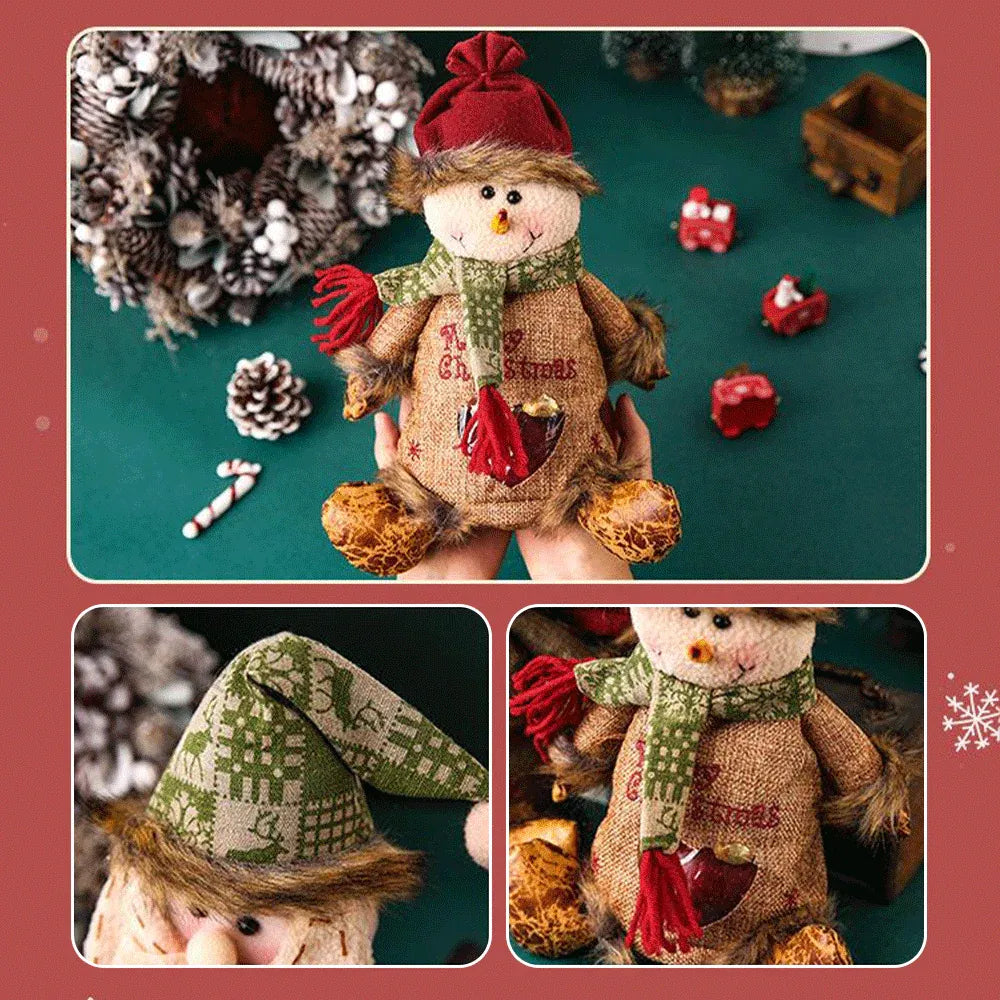 Santa Snowman Reindeer Christmas zipper gift bag collection