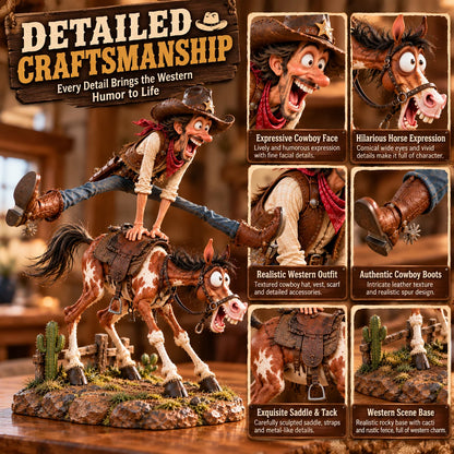 🤠Hold My Hat! – Fun Wild West Figurine🐴