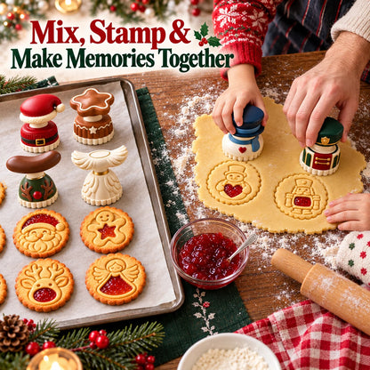 🔥Limited time 70% OFF -🍓🍪 Christmas Jam Cookie Press – Make Adorable Holiday Cookies at Home!
