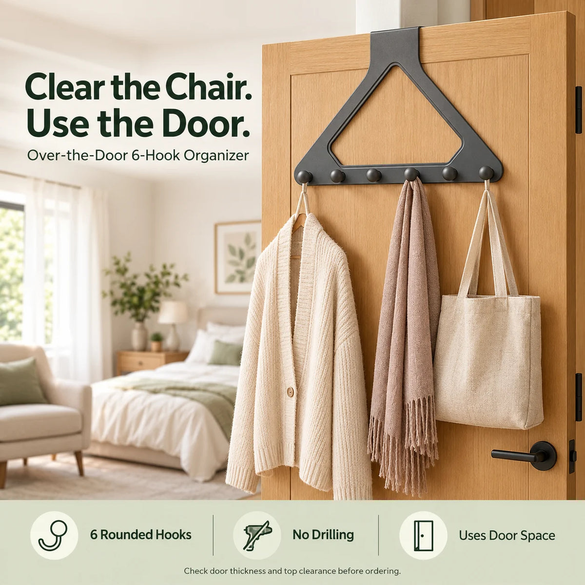 Over-the-Door Triangle Hanging Organizer