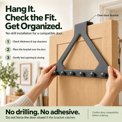 Over-the-Door Triangle Hanging Organizer