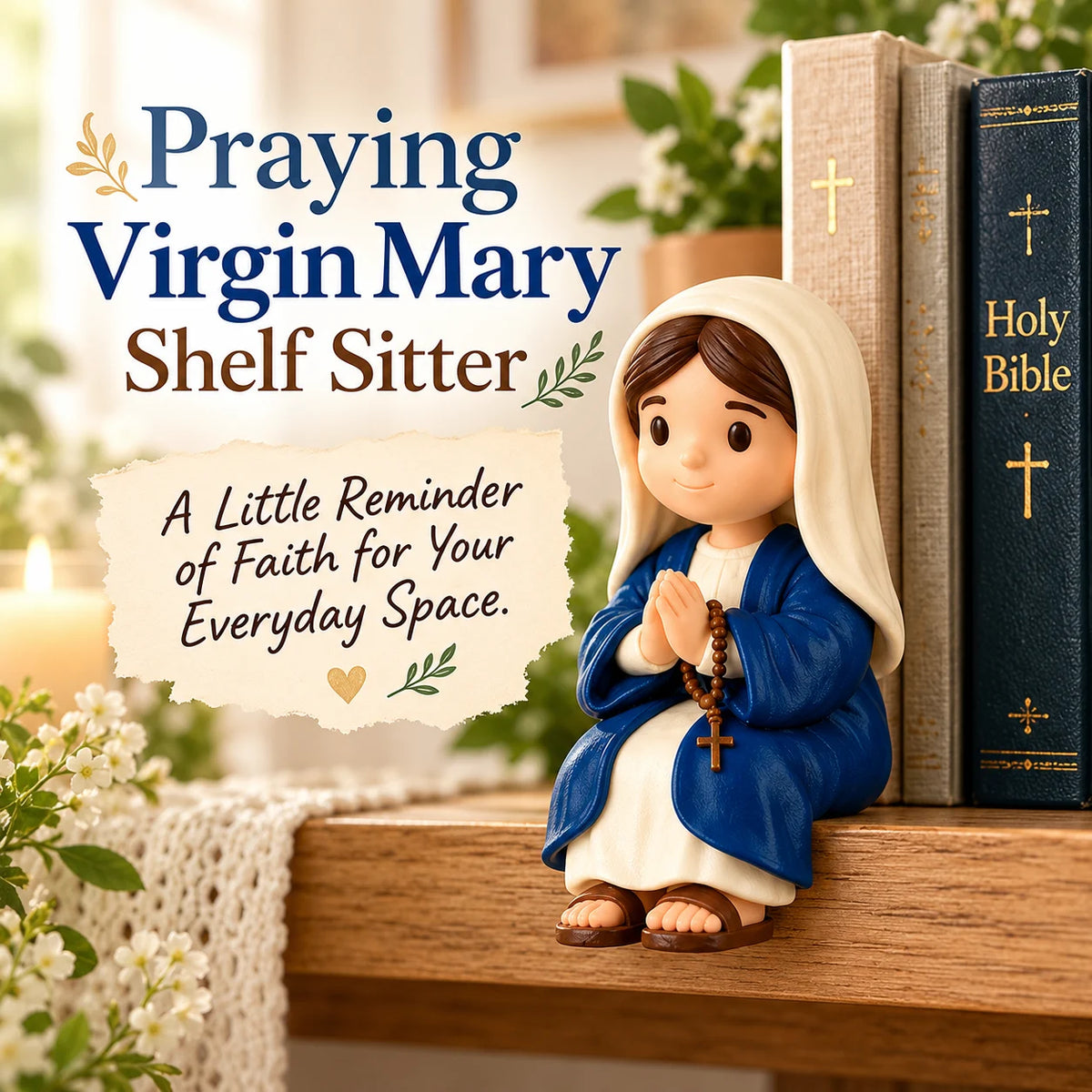 ✝️Praying Virgin Mary Shelf Sitter