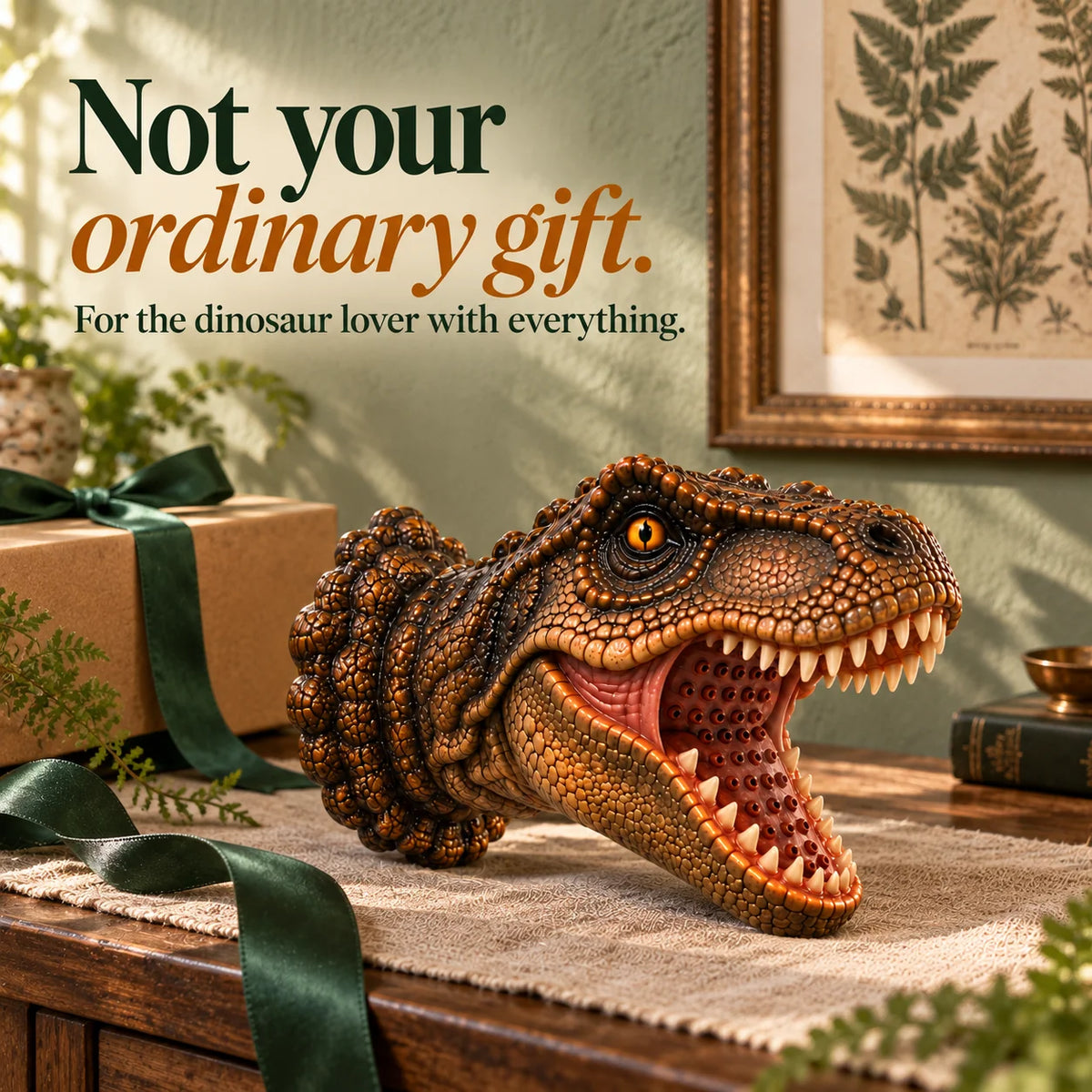 🦖Prehistoric Splash – T-Rex Shower Head