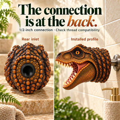 🦖Prehistoric Splash – T-Rex Shower Head