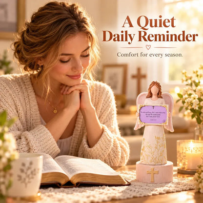 🙏✨ Handcrafted Resin Angel Figurine with Color-Coded Bible Verse Cards & Storage Box 🕊️🎁 (📦 Buy 2, Get Free Shipping)