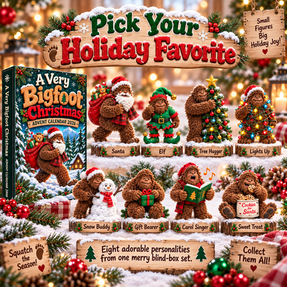 🎄 LIMITED-TIME 50% OFF | A Very Bigfoot Christmas™ Advent Calendar 2026 – 24 Days of Festive Sasquatch Surprises