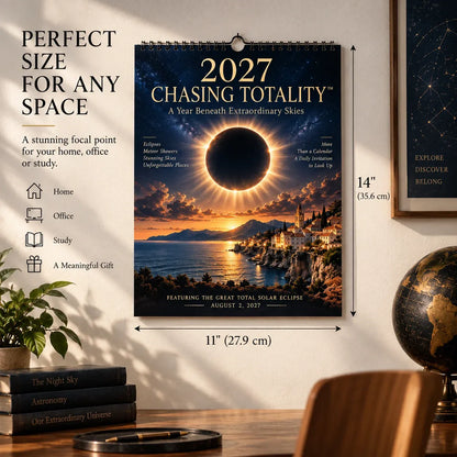 ⏳ Last Day 49% OFF – 🌌 2027 Chasing Totality™ Celestial Wall Calendar | 12 Extraordinary Skies & August Total Solar Eclipse ✨
