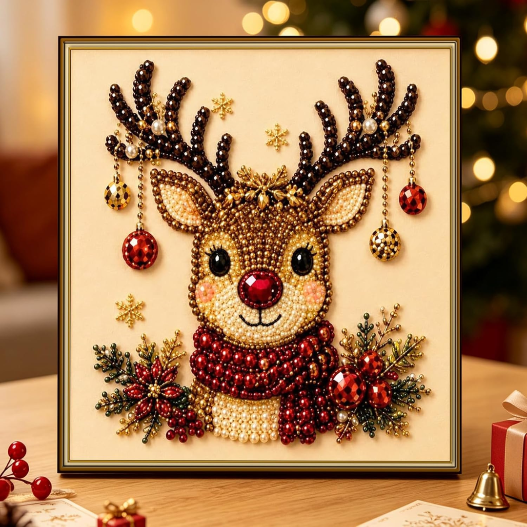 Kit Cuadro Navideño de Perlas