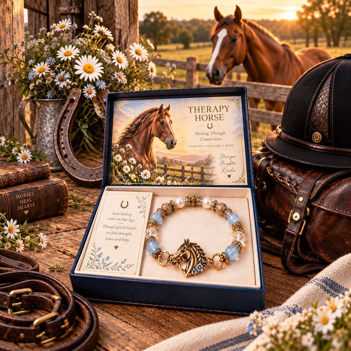 Ordinary horse bracelet versus meaningful Therapy Horse bracelet