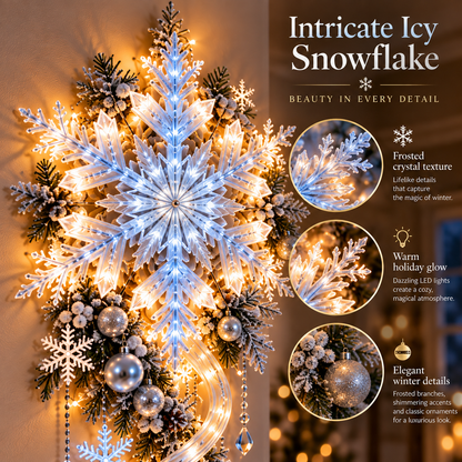 ❄️ Limited-Time Christmas Sale | Giant Snowflake Blizzard Trail™ – Turn Your Home into a Glowing Winter Wonderland 🎄✨